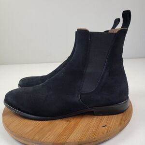 MSRP $325 ORO Los Angeles Classic Black Chelsea Boots Made in Spain Men's 11